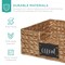 Best Choice Products Set of 4 13in Woven Water Hyacinth Pantry Baskets w/ Chalkboard Label, Chalk Marker